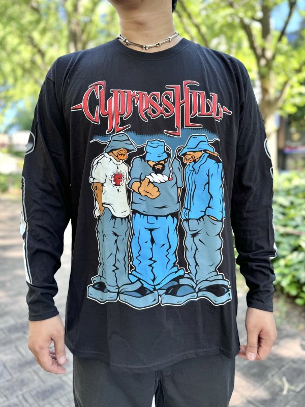 画像1: 送料無料 CYPRESS HILL / Blunted 長袖Tシャツ ブラック (1)