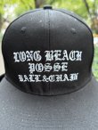 画像2: FUCKIN' MELLOW CLOTHING / Long Beach Posse スナップバックキャップ ブラック (2)