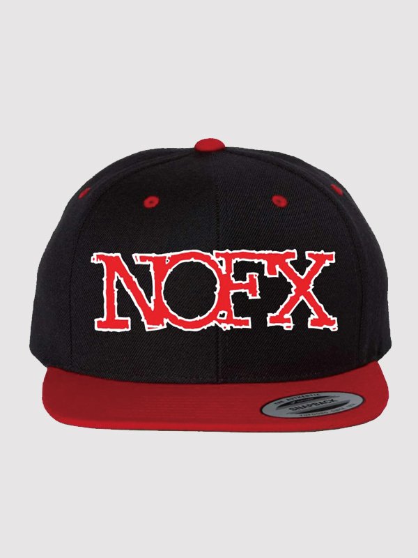 画像1: 12月11日23:59分締切 予約注文 送料無料 NOFX / Logo スナップバックキャップ ブラック/レッド (1)