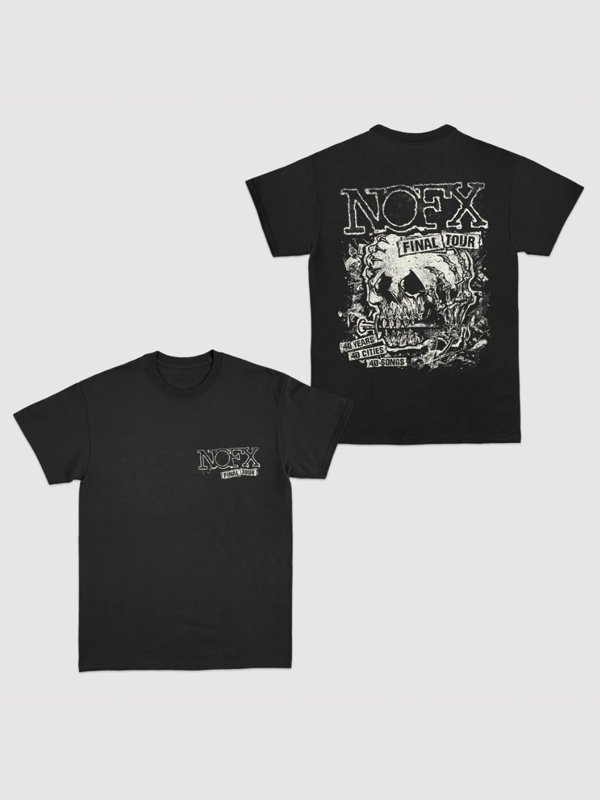 画像1: 12月11日23:59分締切 予約注文 送料無料 NOFX / Final Tour Skull Tシャツ (1)