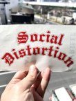 画像2: SOCIAL DISTORTION / Gothic Logo カッティングステッカー レッド (2)