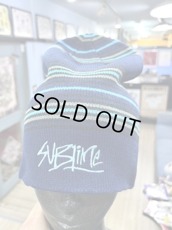 画像1: ラスト1枚で終了 SUBLIME / Striped Long Beanie (1)