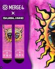 画像1: ラスト1足で終了 MERGE4 SOCKS / SUBLIME - SUBLIME SUN PINK FOR WOMEN ソックス (1)