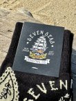 画像3: 1足分のみ入荷 SEVEN SEAS ROASTING CO / PAISLEY ORIGINAL ソックス ブラック (3)