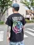 画像1: 送料無料 カリフォルニア買付アイテム Mサイズラスト1枚で終了 NIRVANA / Floral Smiley Tシャツ (1)