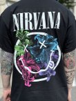 画像4: 送料無料 カリフォルニア買付アイテム Mサイズラスト1枚で終了 NIRVANA / Floral Smiley Tシャツ (4)