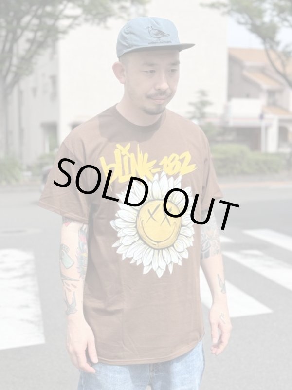 画像1: 送料無料 カリフォルニア買付アイテム Lサイズラスト1枚で終了 BLINK182 / Sunflower Face Tシャツ (1)