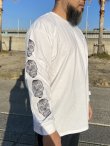 画像6: FUCKIN' MELLOW / Suger Skull Artwork by iZUMONSTER 長袖 Tシャツ WHITE (6)