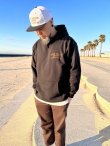 画像6: 送料無料 FUCKIN' MELLOW CLOTHING / Long Beach Posse プルオーバーパーカー BLACK/BROWN (6)