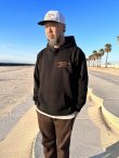 画像7: 送料無料 FUCKIN' MELLOW CLOTHING / Long Beach Posse プルオーバーパーカー BLACK/BROWN (7)