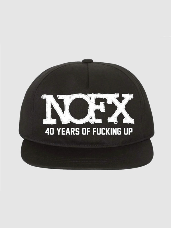 NOFX” 40 YEARS OF F'N UP スナップバックキャップ